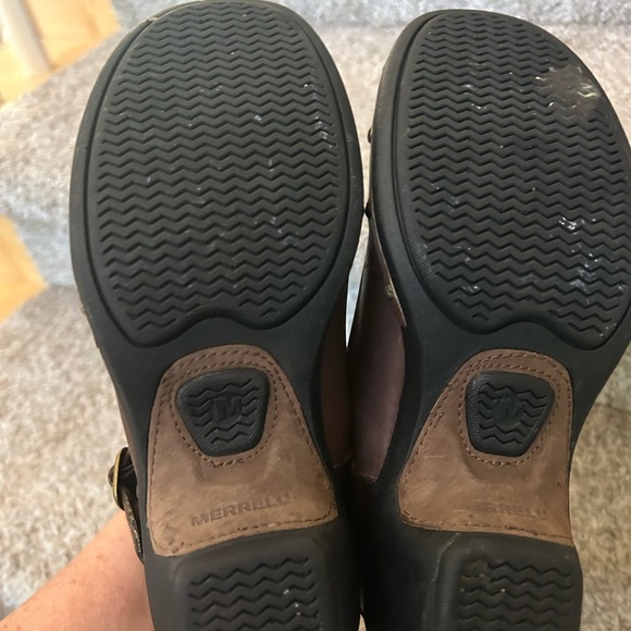 Merrell Luxe Mary Jane. Coffee. Gold Studded. Darker leather. Granola girl. Sz6 - Picture 5 of 16